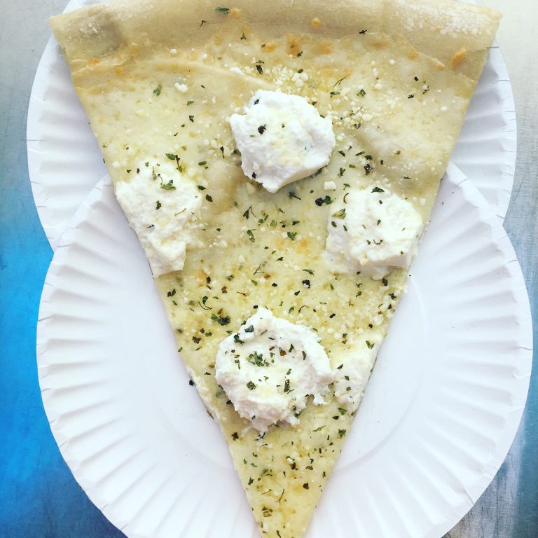 White Pizza Slice — Pizza di Joey, Baltimore